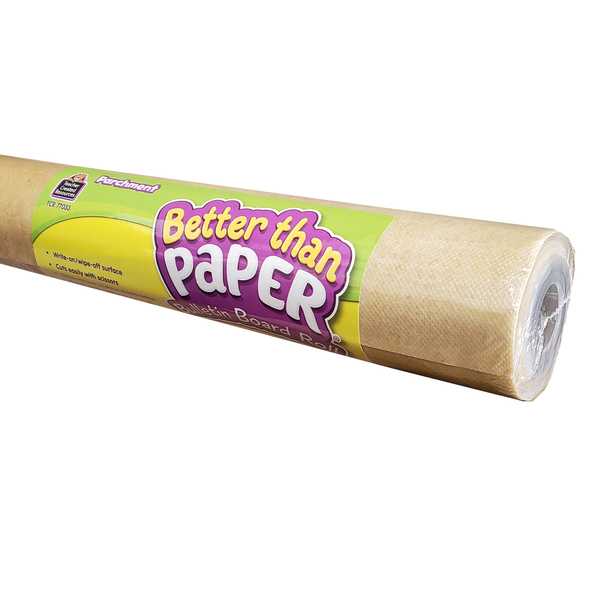Teacher Created Resources Better Than Paper Bulletin Board Roll, 4 x 12ft, Parchment, Pack of 4 32323